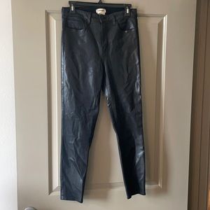 L’Agence Coated High-Rise Skinny Ankle Jeans